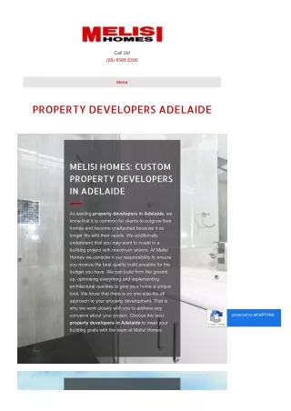 Property Developers Adelaide