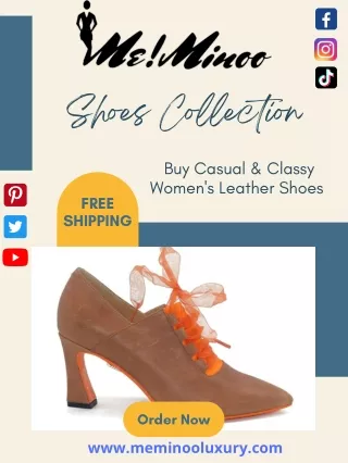 Buy Casual & Classy Women's Leather Shoes - Meminooluxury