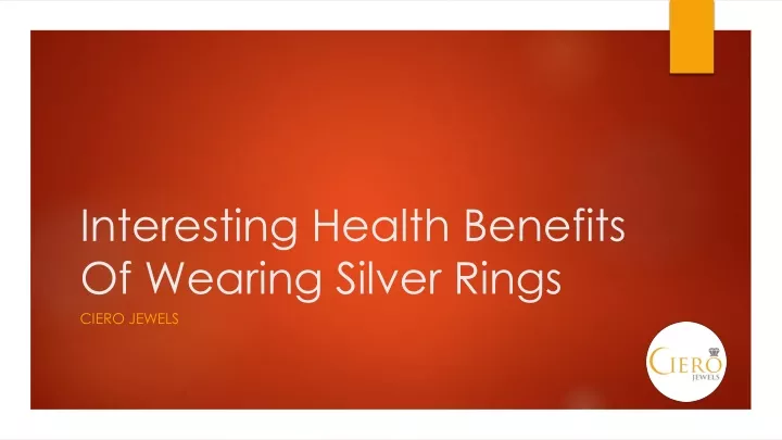 interesting health benefits of wearing silver rings