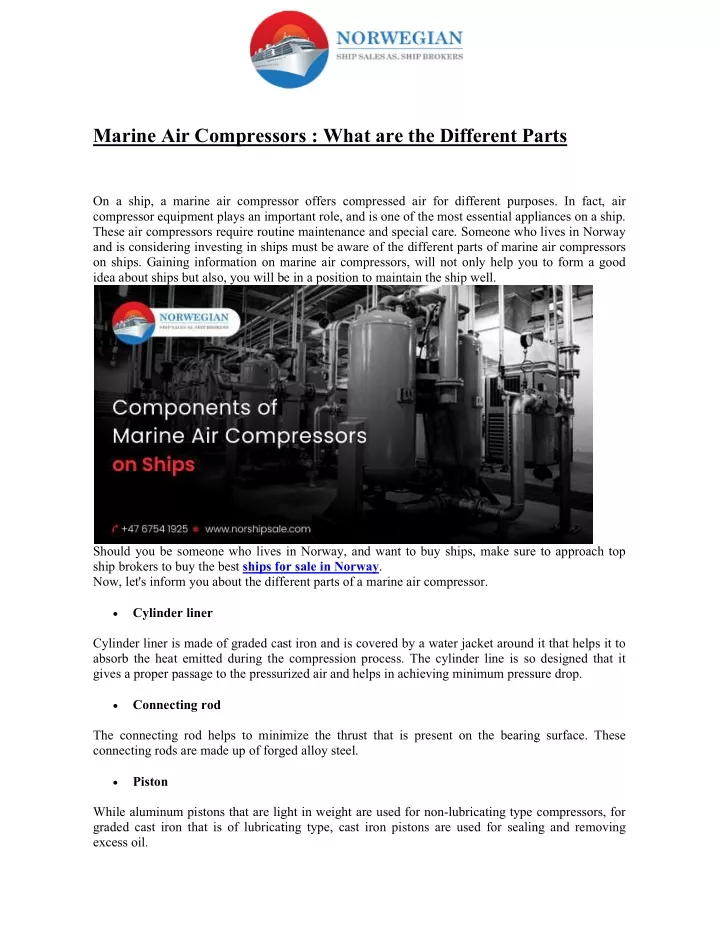 marine air compressors