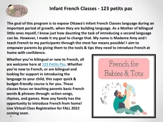 Online Children’s French Classes - Our French Learning Products