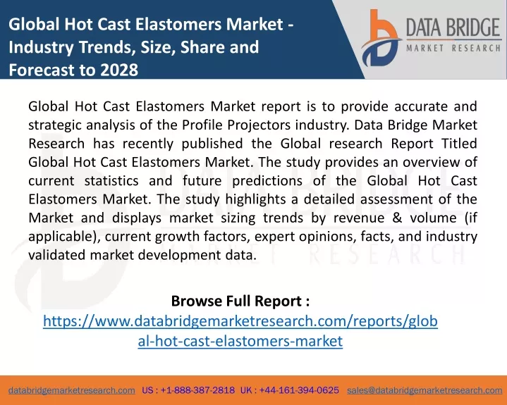 global hot cast elastomers market industry trends