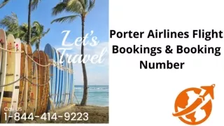 1-844-414-9223 Porter Airlines Flight Booking Number