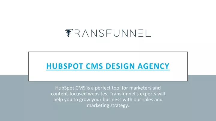 hubspot cms design agency