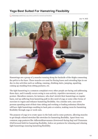 diyayoga.com-Yoga Best Suited For Hamstring Flexibility
