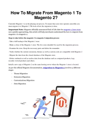 how to migrate from magento 1 to magento 2