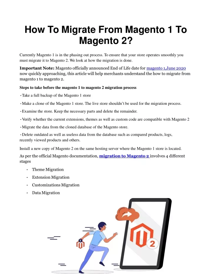 how to migrate from magento 1 to magento 2