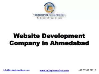 Website Development Company in Ahmedabad | Techspin Solutions