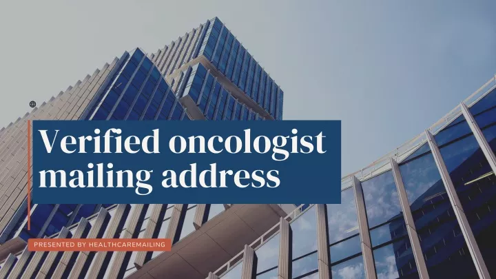 verified oncologist mailing address
