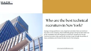 Who are the best technical recruiters in New York