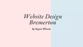 website design bremerton by hyper effects