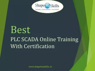 Best PLC SCADA Online Training with Certification