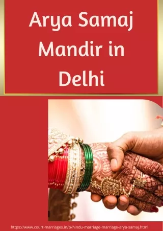 Arya Samaj Mandir in Delhi