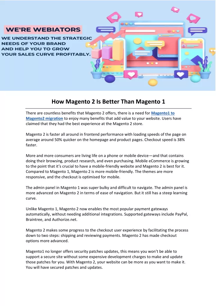 how magento 2 is better than magento 1