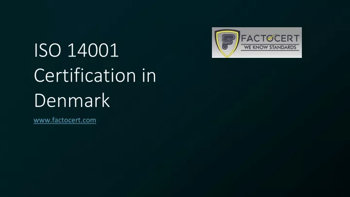 iso 14001 certification in denmark