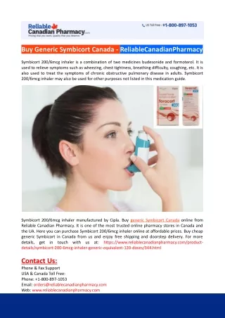 buy generic symbicort canada
