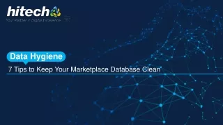 7 Data Hygiene Tips to Keep Your Marketplace Database Clean