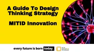 a guide to design thinking strategy mitid