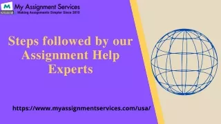 Steps followed by our Assignment Help Experts