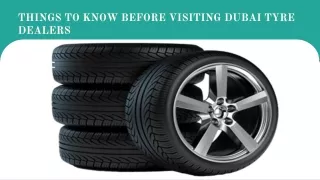 Authorised tyre distributors in Dubai