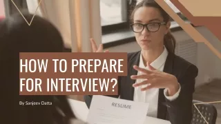how to prepare for interview