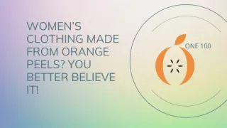 Sustainable Clothing for Women