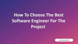 how to choose the best software engineer