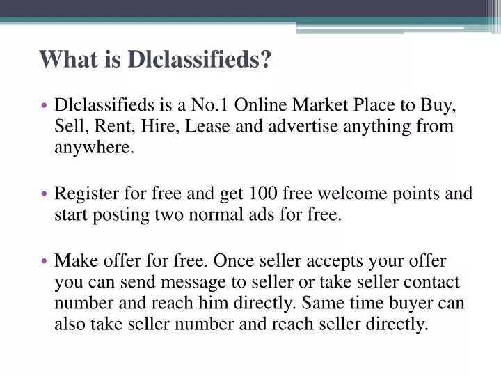 what is dlclassifieds