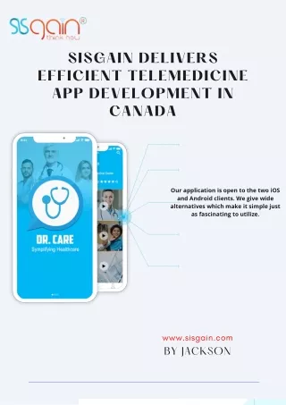 Telemedicine App Development Company in Canada