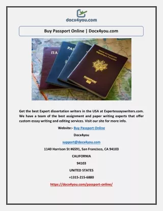 Buy Passport Online | Docx4you.com
