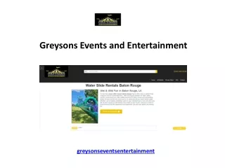 Greysons Events and Entertainment