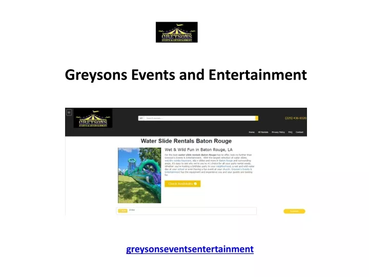 greysons events and entertainment