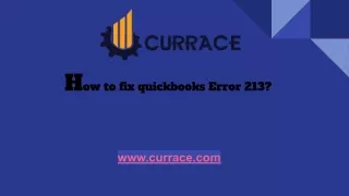 How to fix quickbooks Error 213_