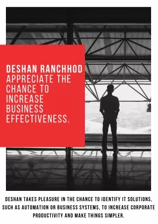 Deshan Ranchhod Grow Up Your Small Business With Us