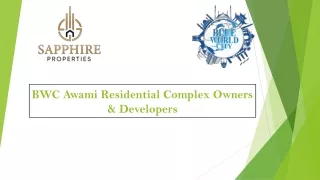 BWC Awami Residential Complex