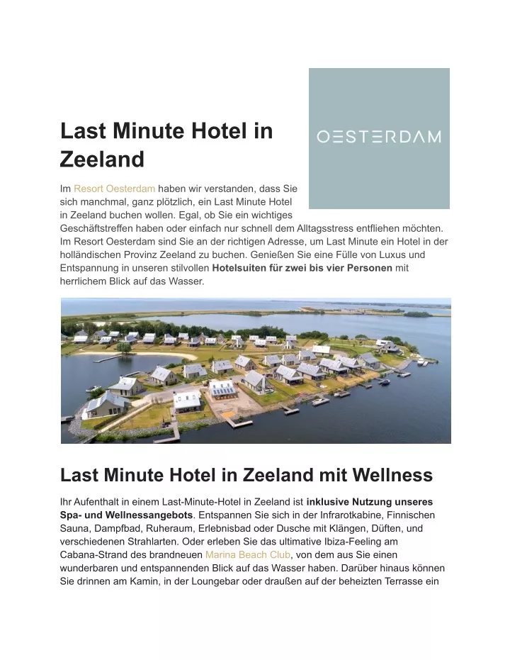 last minute hotel in zeeland