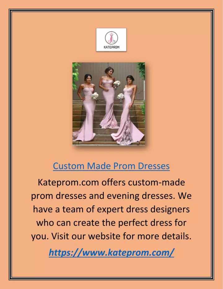 custom made prom dresses