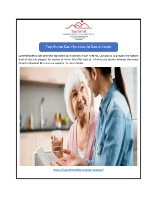 Top Home Care Services in San Antonio