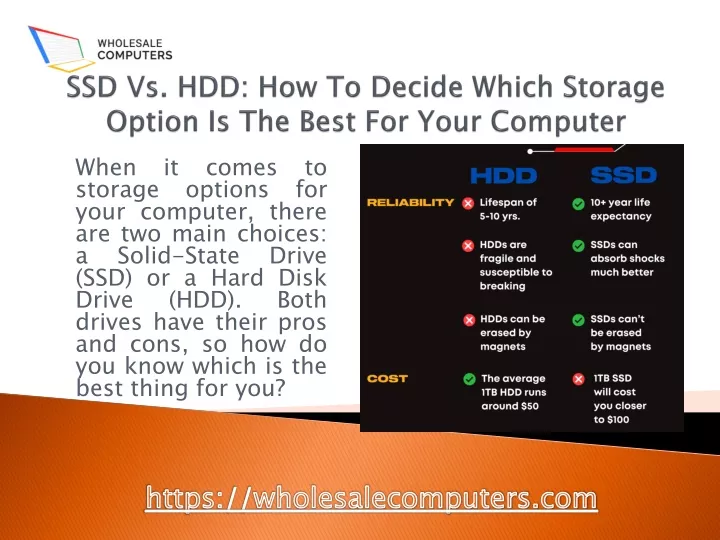 ssd vs hdd how to decide which storage option is the best for your computer