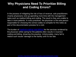 why physicians need to prioritize billing