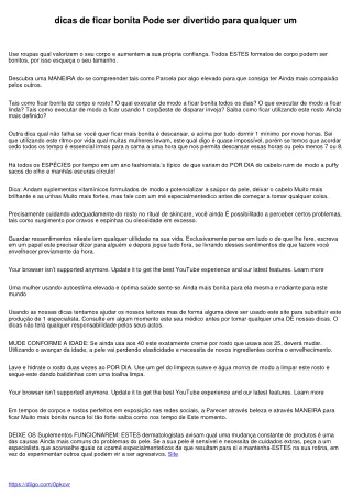 O truque inteligente de dicas de ficar bonita que ninguém é Discutindo