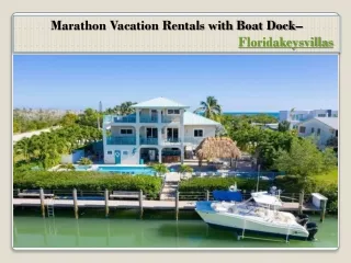 Get Florida Keys Vacation Rentals with Private Pool - Floridakeysvillas
