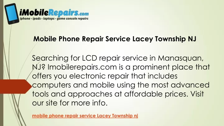 mobile phone repair service lacey township nj