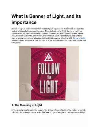Banner Of Light