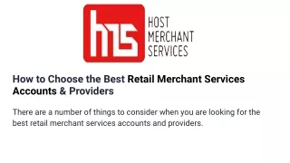 how to choose the best retail merchant services