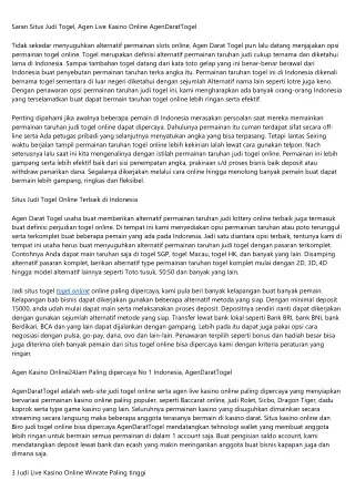10 tips cepat tentang Agen live casino online