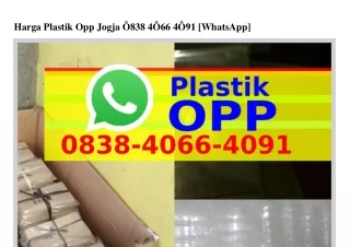 Harga Plastik Opp Jogja 08ᣮ8~Կ0ϬϬ~Կ091(whatsApp)