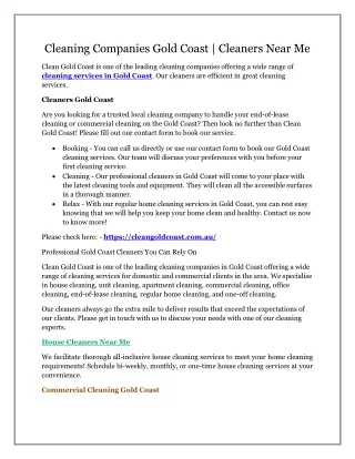 Office Cleaning Gold Coast