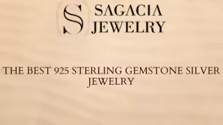 The best 925 Sterling Gemstone Silver Jewelry