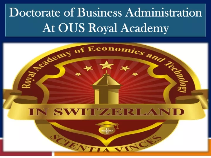 doctorate of business administration at ous royal